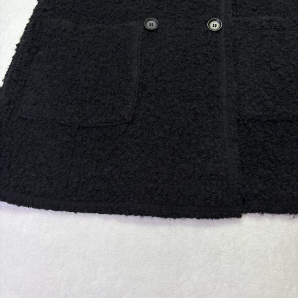 Revolve Sanctuary Boucle Knit Long Line Button Front Sweater Vest Black Size S - Picture 6 of 11